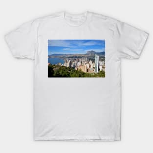 Benidorm Skyline Cityscape Costa Blanca Spain T-Shirt